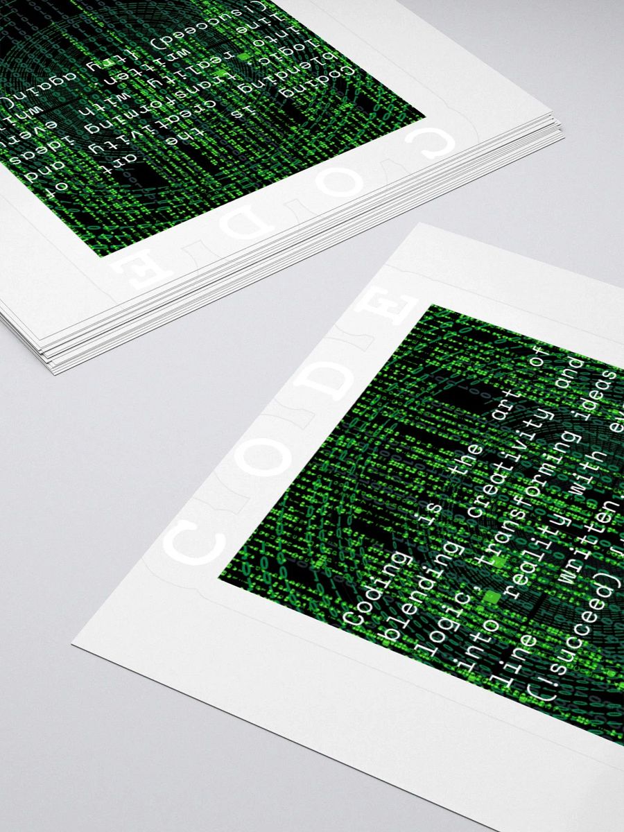 Code seo underestimated Creativity Kiss Cut Stickers product image (15)