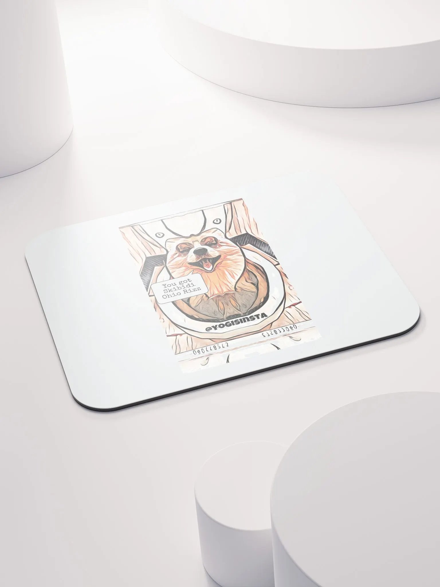 Skibidi Ohio Rizz Dog Mouse Pad product image (4)