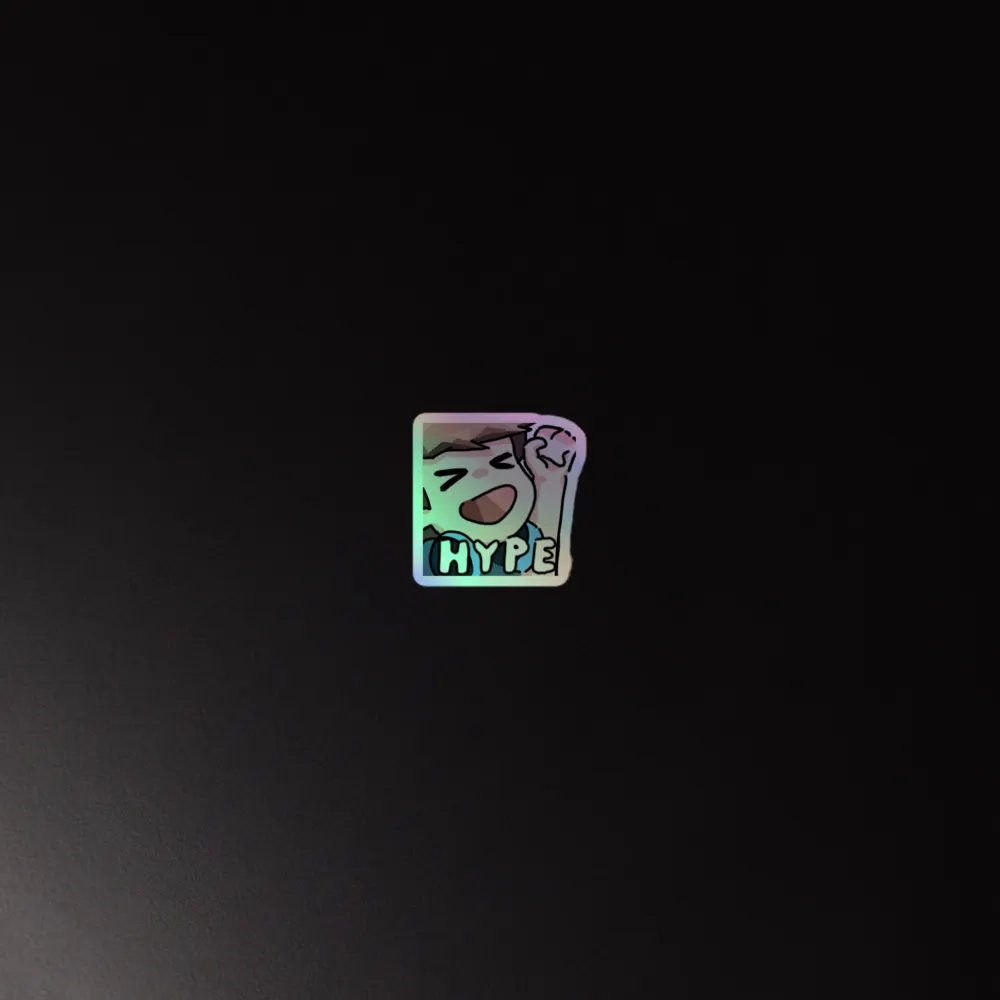 Chaabbz Hype Holographic Emote Sticker product image (4)