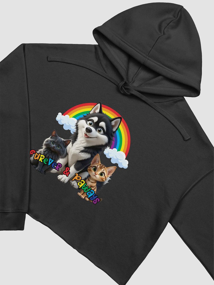 Furever & Always Fleece Crop Hoodie product image (3)