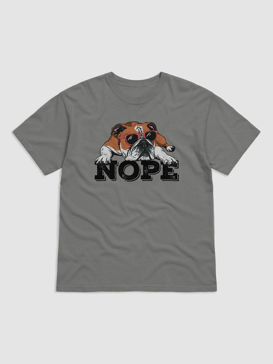 Nope Funny T-Shirt | Funny Lazy English Bulldog Wearing Sunglasses T-Shirt for Dog Lovers product image (14)