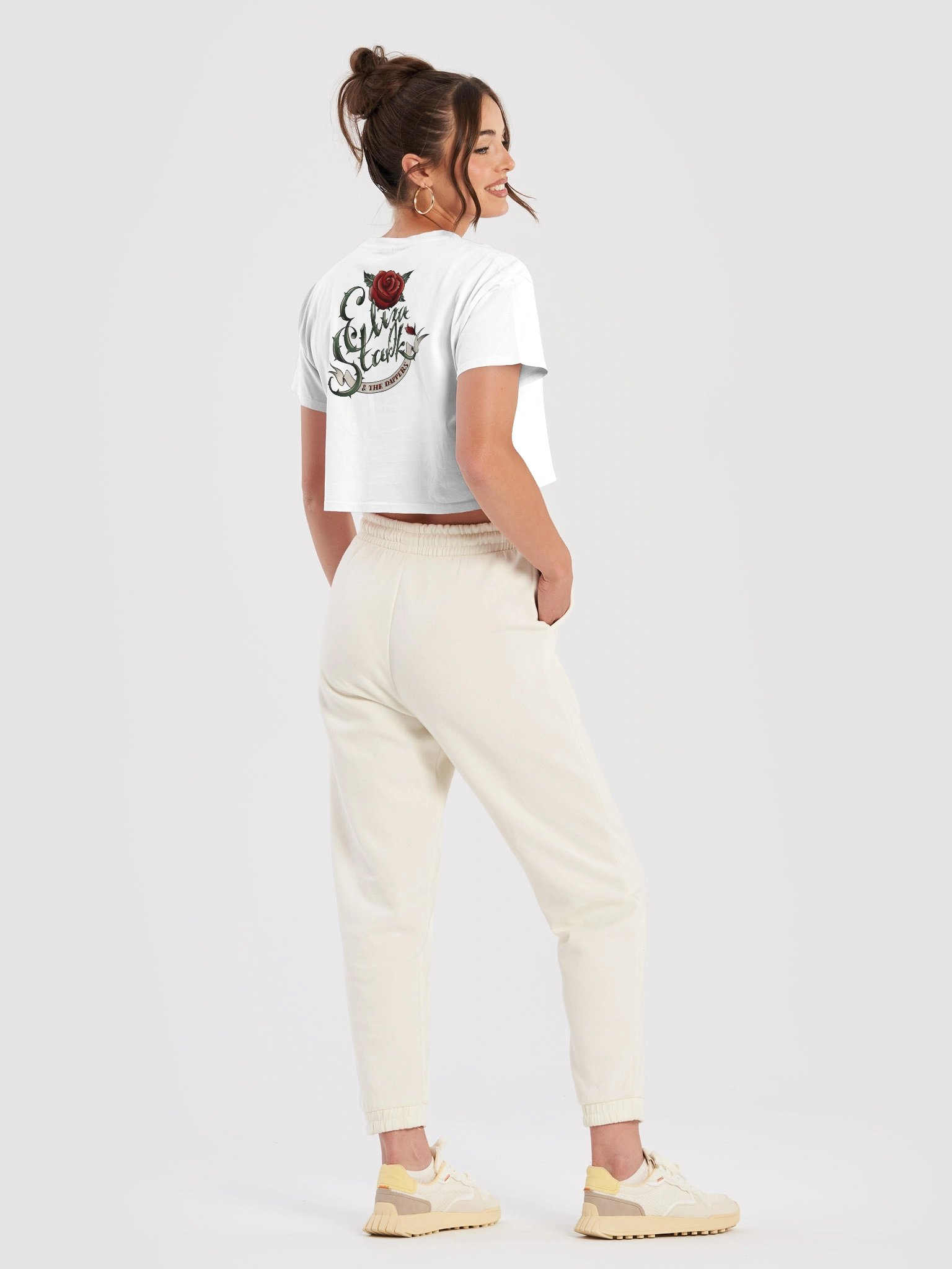 Higher Cropped Tee - White product image (4)