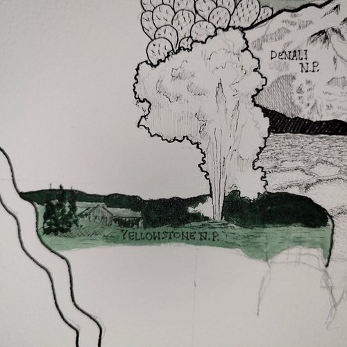 Inktober National Park Project - day 13: #yellowstonenationalpark
.
.
#art #inktober #ink #inkart #inkdrawing #drawing #draw ...
