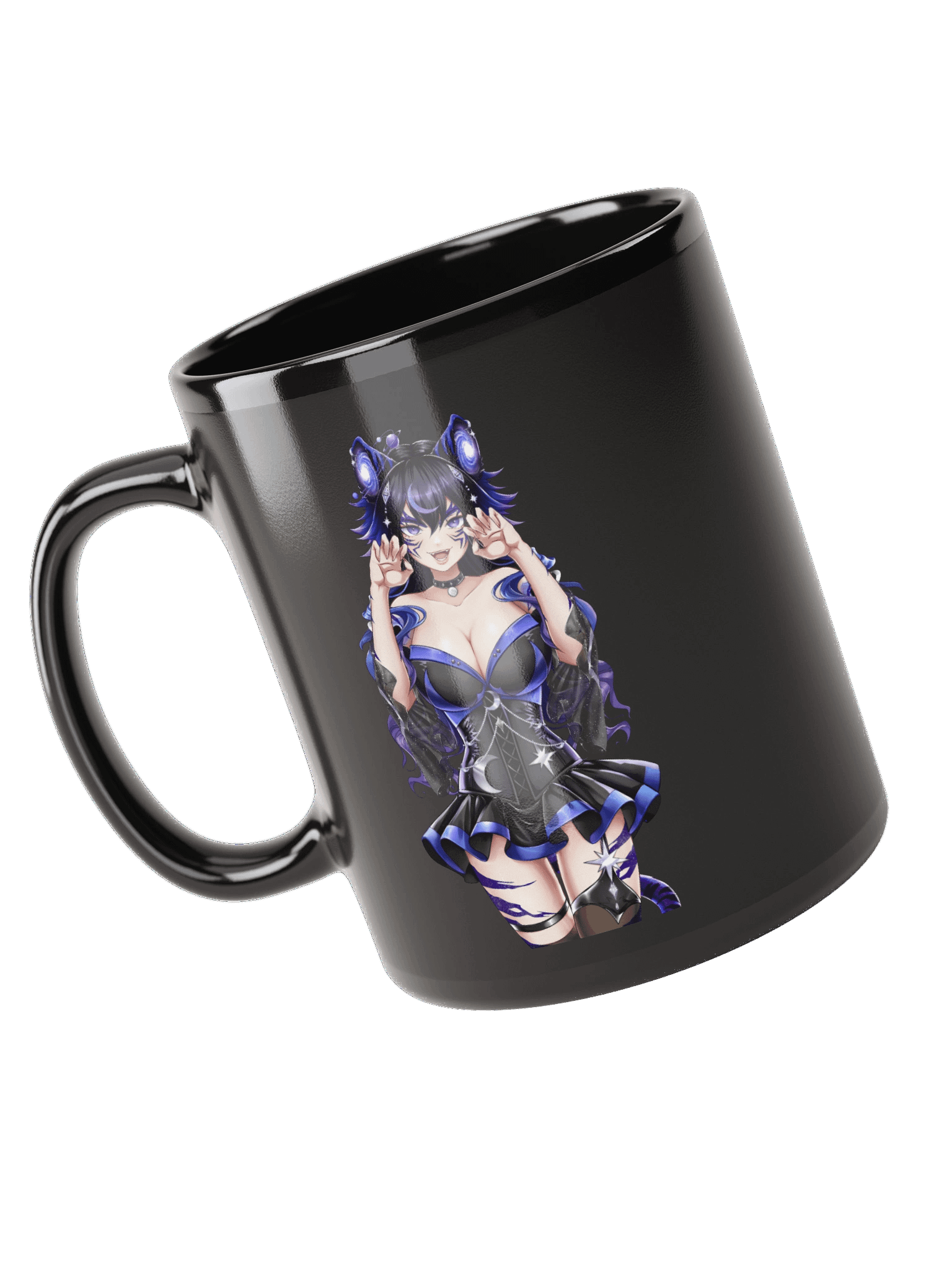 Naughty + Normal Moona Black Glossy Mug product image (5)