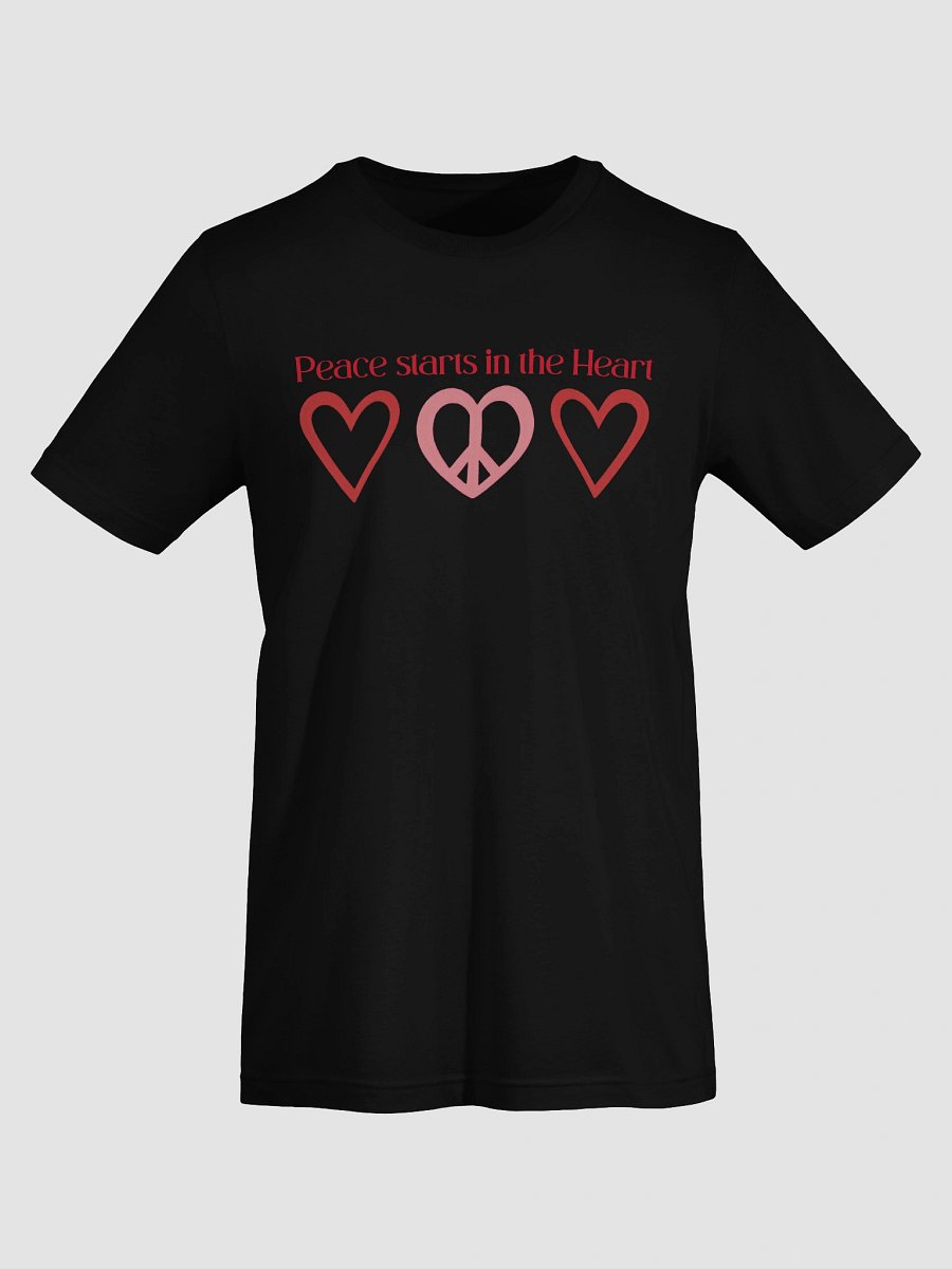 Peace Starts in the Heart T-Shirt – Heart-Shaped Peace Sign Graphic, Retro Inspirational Tee product image (68)