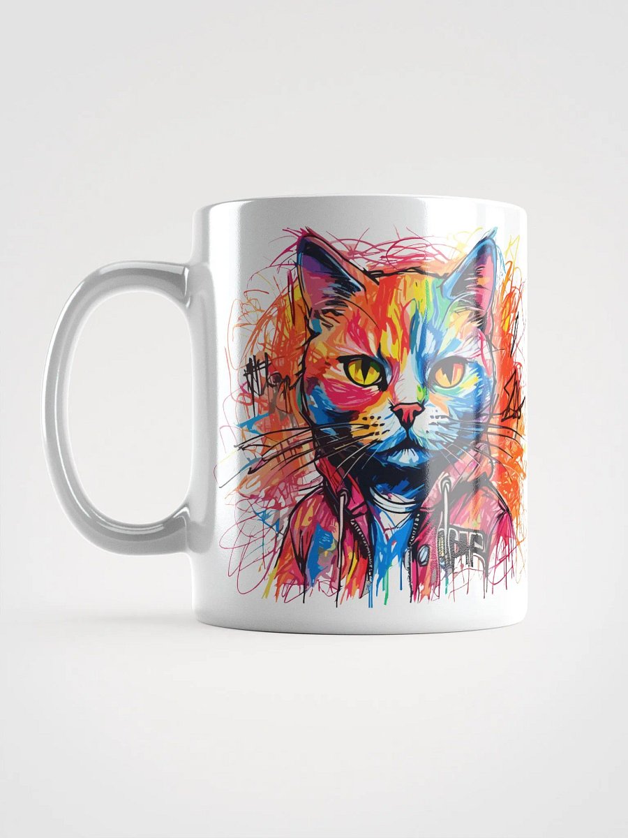 Graffiti Scribbles Cat 6 , Mug product image (12)