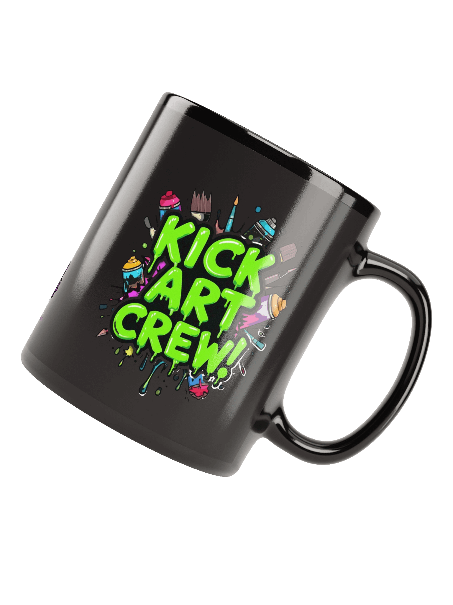 Kick art crew mug in black product image (8)