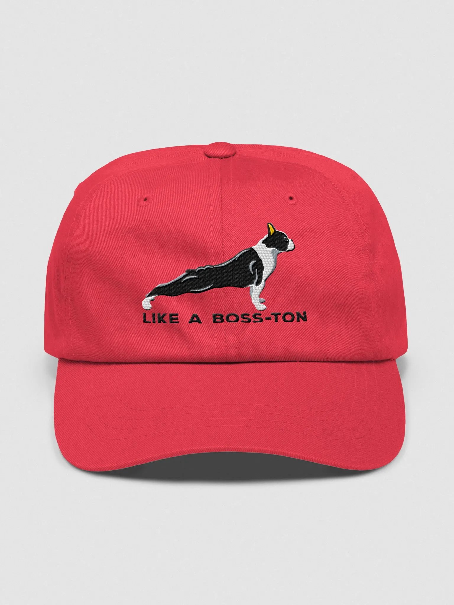 Like a Boss-Ton Classic Dad Hat(Embroidered) of a Boston Terrier product image (1)