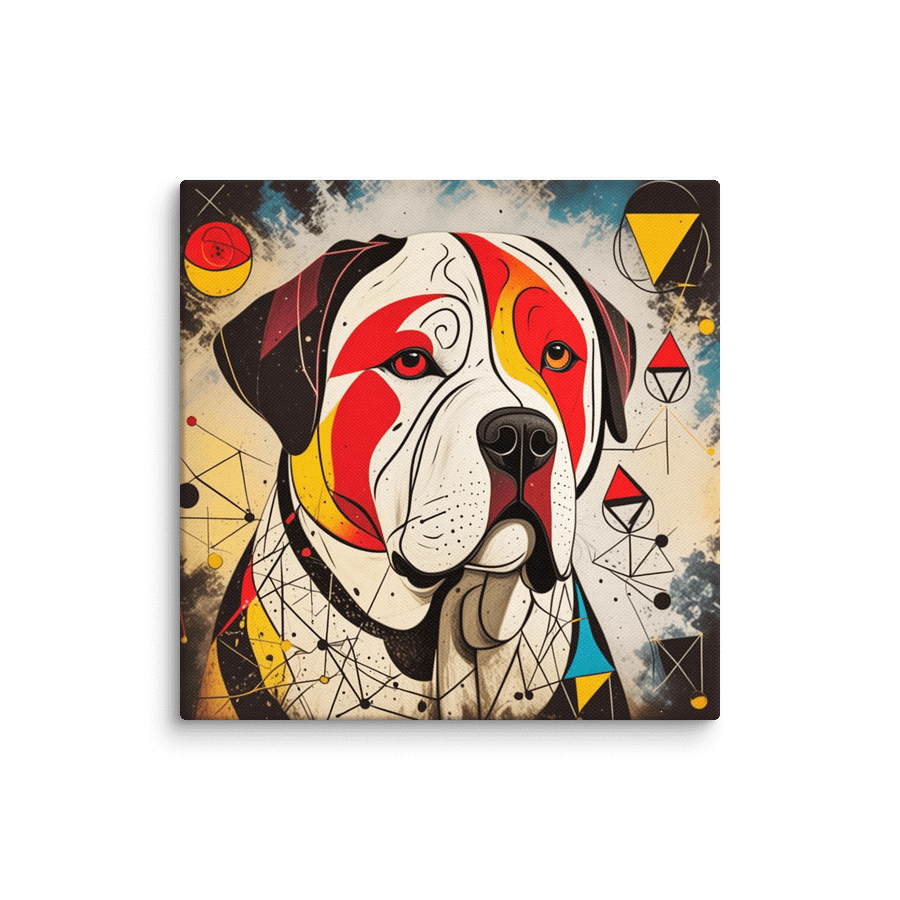 "Miró's Mastiff" - Abstract Canine Canvas Art Print product image (1)