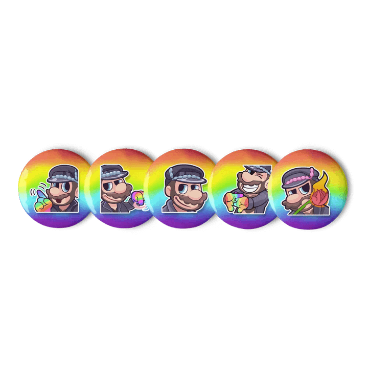 gayPins: Leather Daddy Mario Set 1 product image (2)