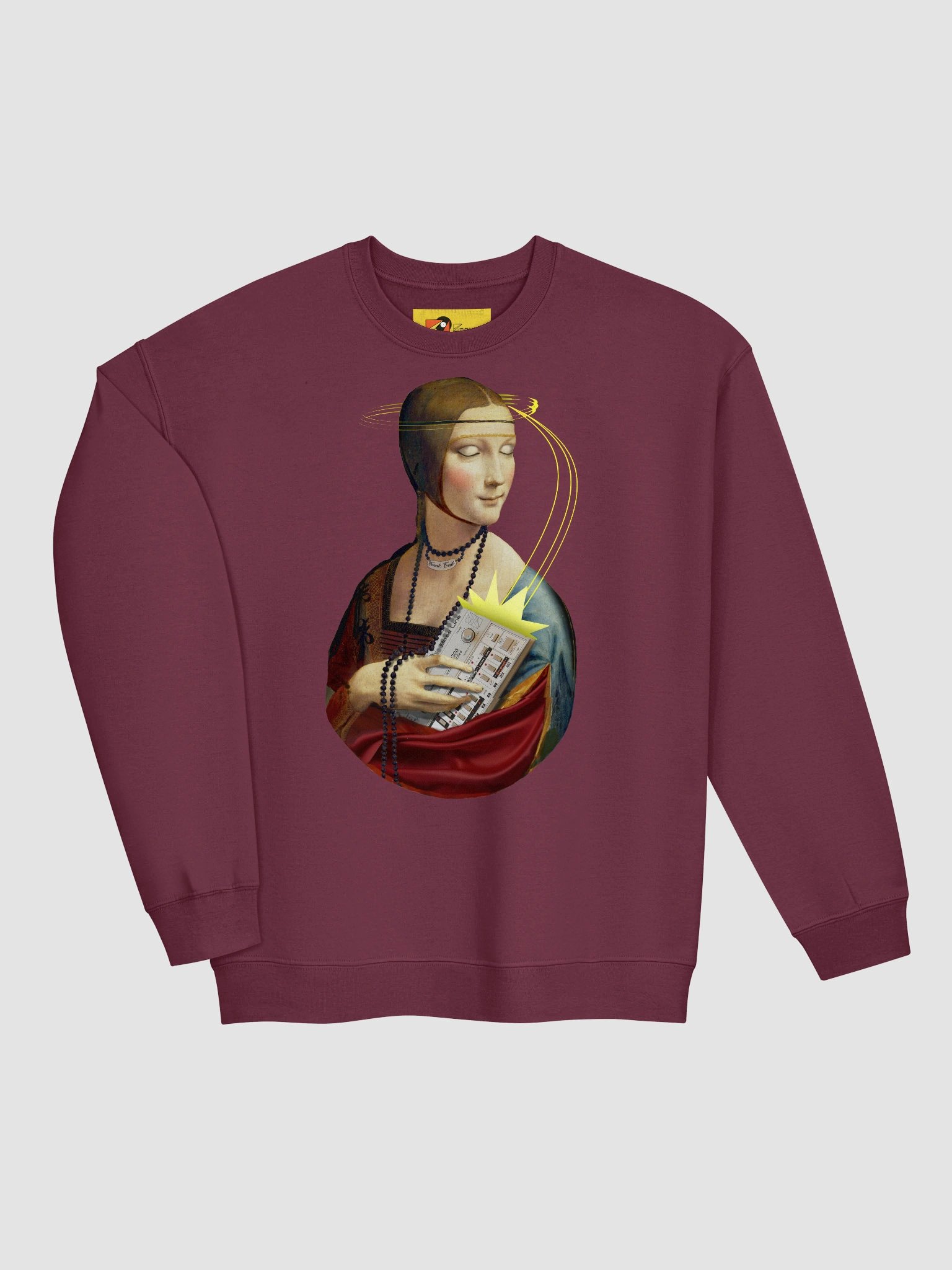 TB 303 Chill-out Lady by Frank Fonik, Techno EDM Classic Crewneck Sweatshirt product image (15)