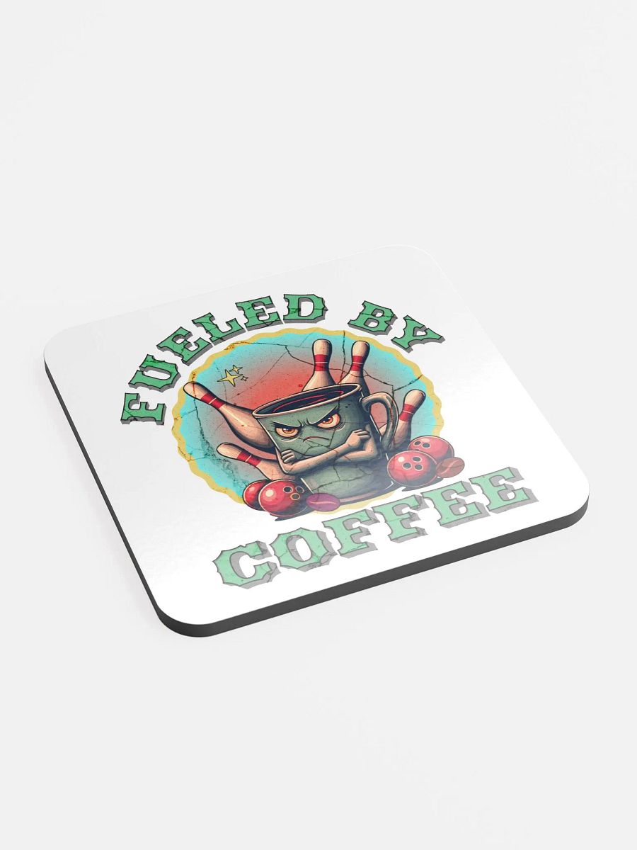 Fueled by Coffee Bowling Glossed Cork Coaster product image (3)