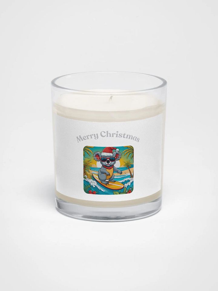 Koala Claus Surf Scene Soy Wax Candle - Silver product image (1)