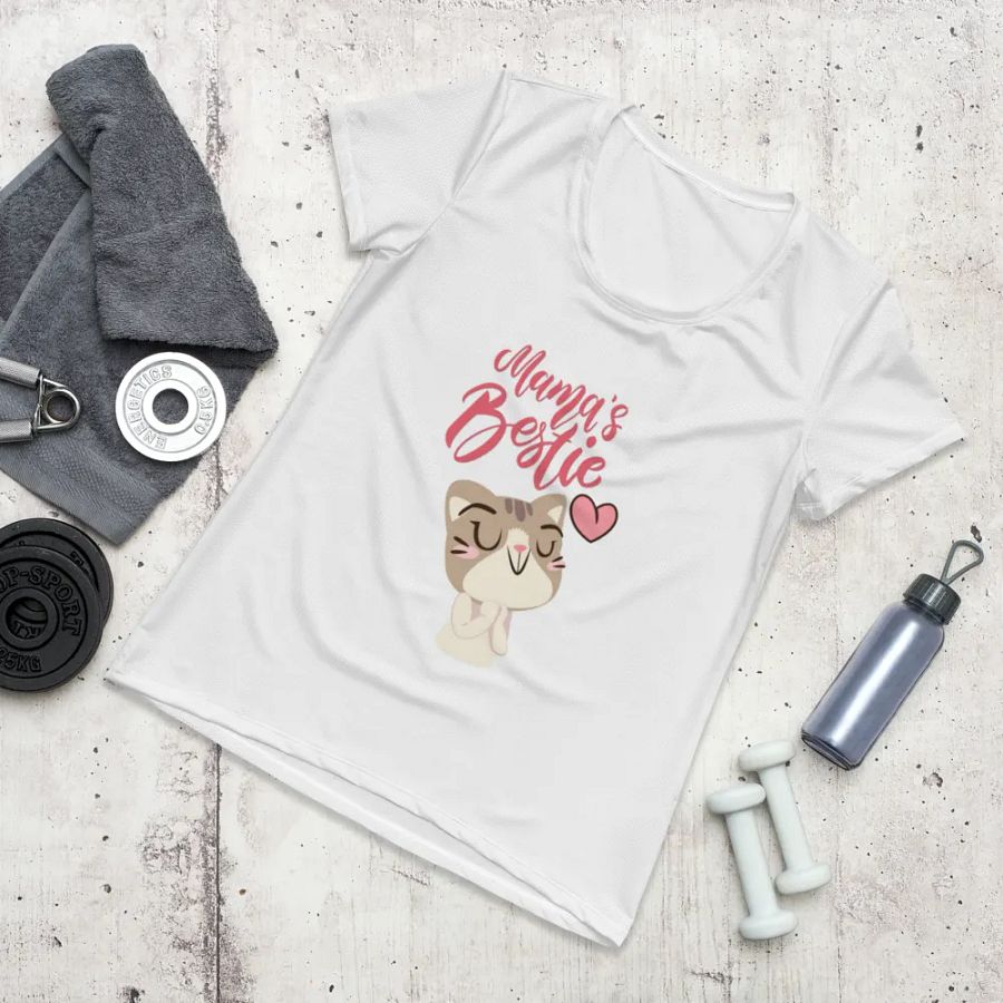 Mama's Bestie All-Over Print Women's Athletic T-Shirt product image (3)