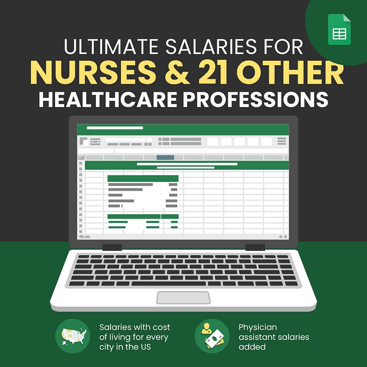 Ultimate Salaries for Nurses and 21 Other Healthcare Professions product image (1)