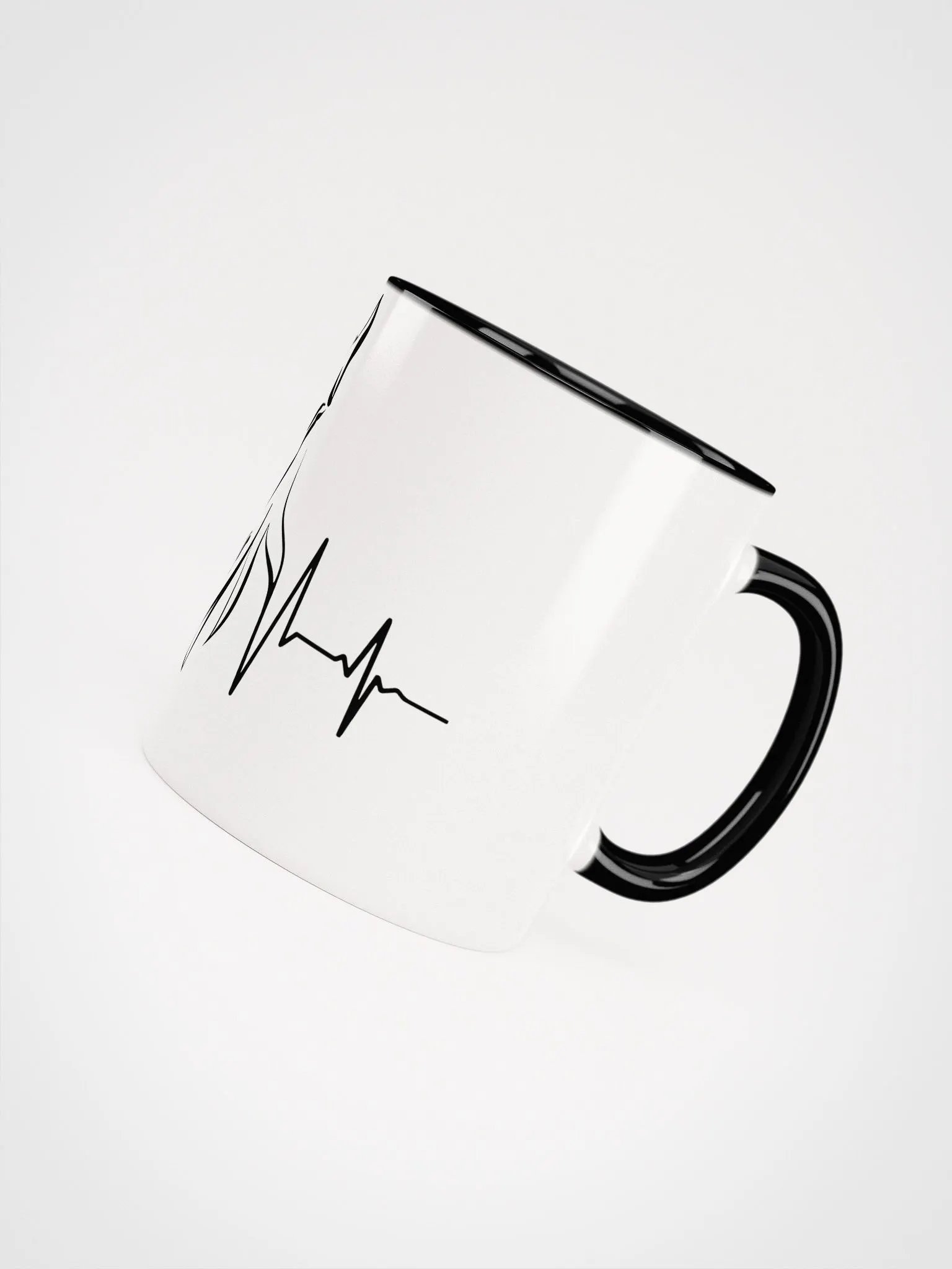 Horse Heartbeat Ceramic Mug with Color Inside product image (4)