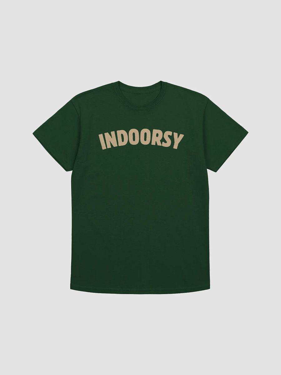Indoorsy T-Shirt (Tan Text) product image (1)