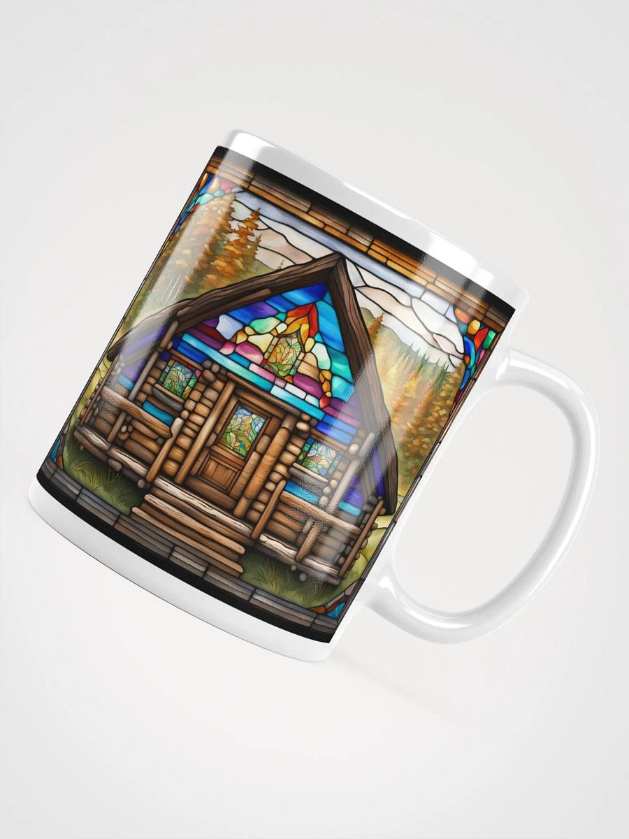 #002 Stained Glass Style Log Cabin Mug product image (8)