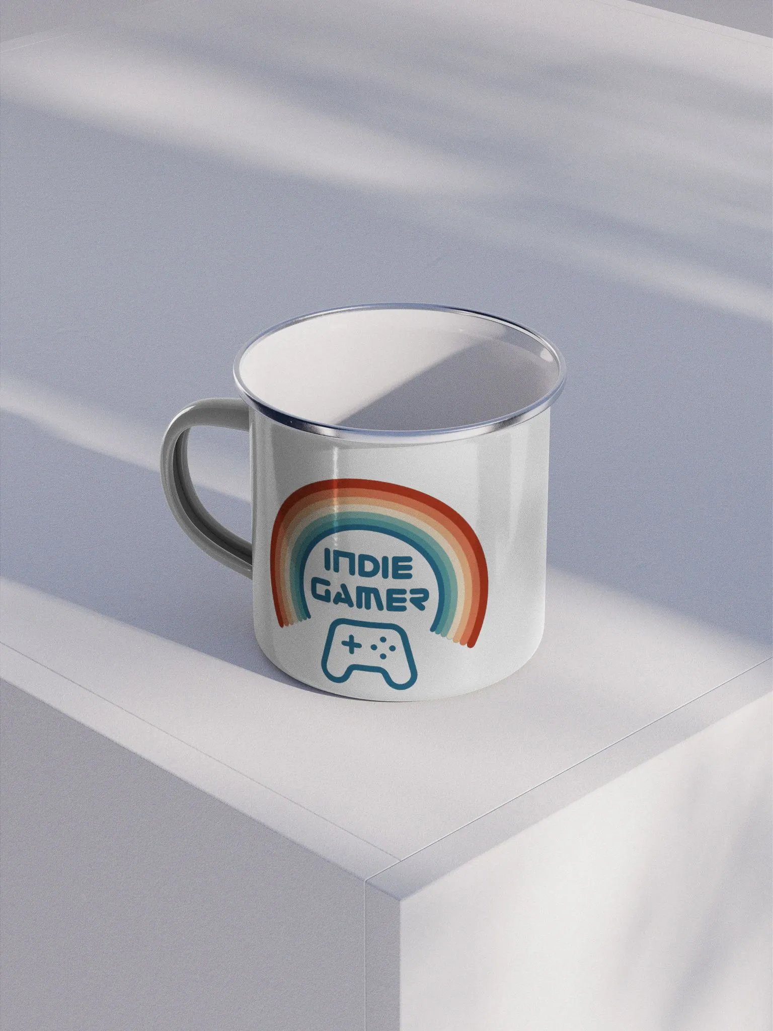 Indie Gamer Enamel Mug product image (1)