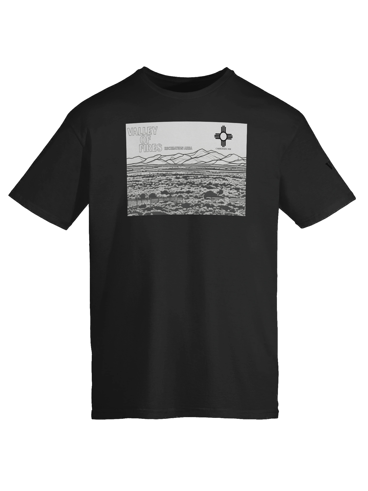 Black & White Malpais Comfort Unisex Tee product image (133)