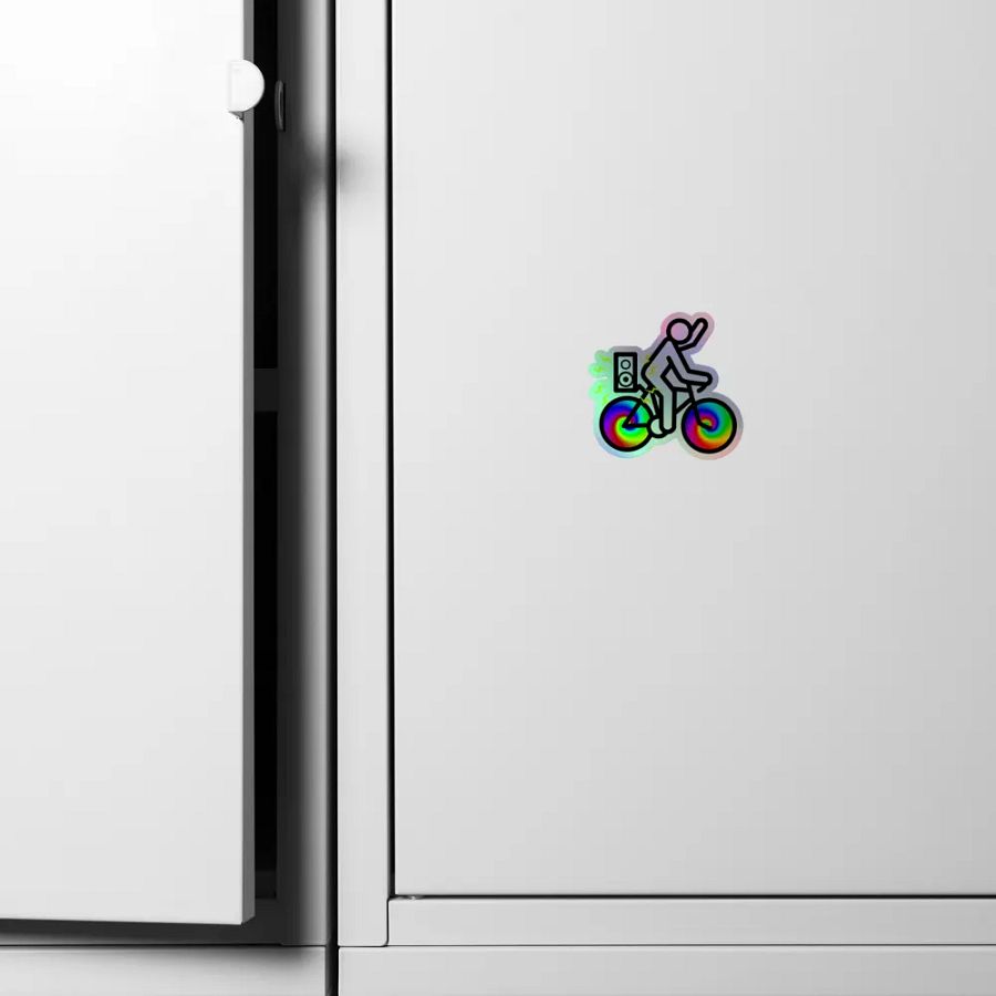 Holographic Bike Rave Sticker product image (6)