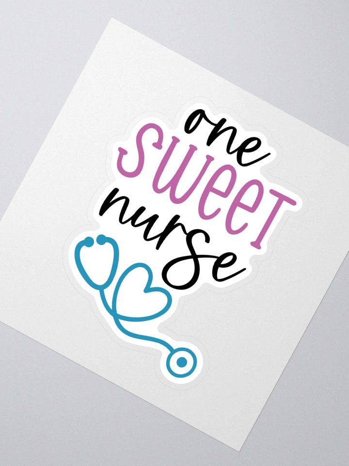 One Sweet Nurse Sticker product image (4)