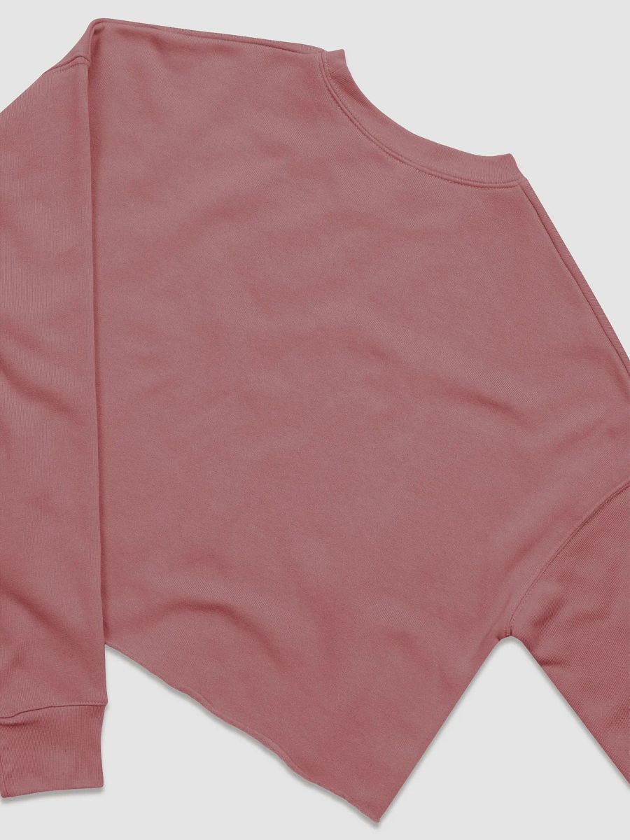 Bubbly and a B*tch (lined design, #709AAF) Women's Fleece Crop Sweatshirt product image (20)