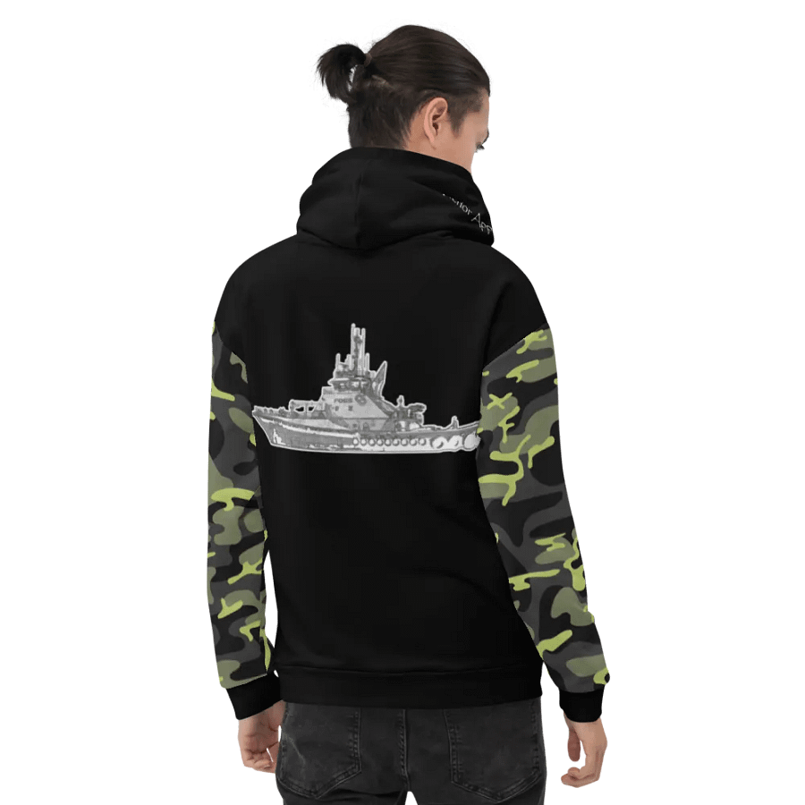 Camouflage & Black Foss tug Sketch Hoodie product image (11)