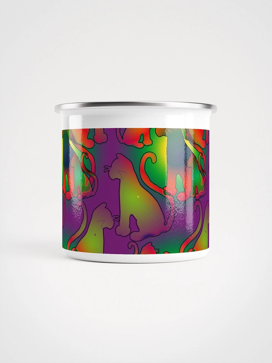 Abstract Cats Enamel Mug product image (2)