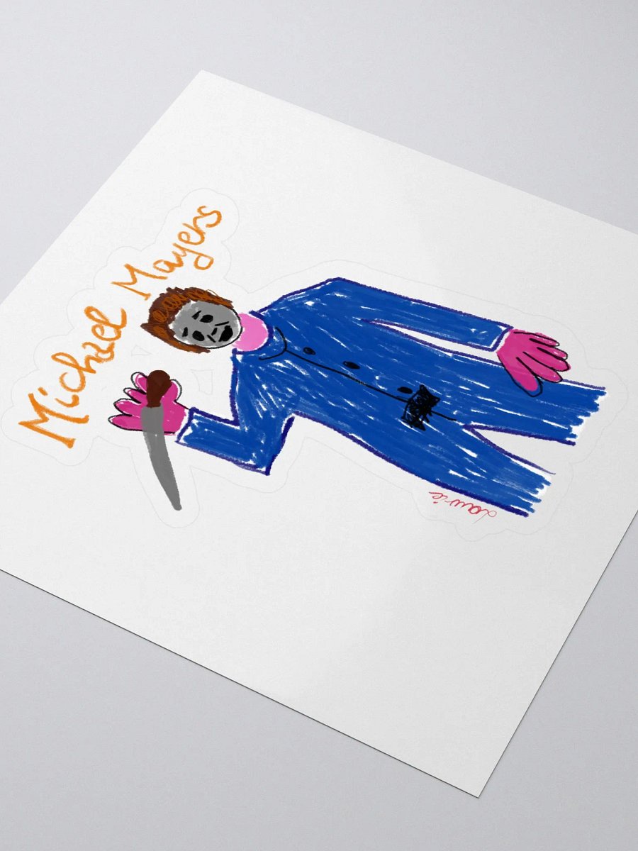 🔪 "Mayers" CreepyKids Stickers Horror Halloween Slasher Art Print🎃 product image (3)