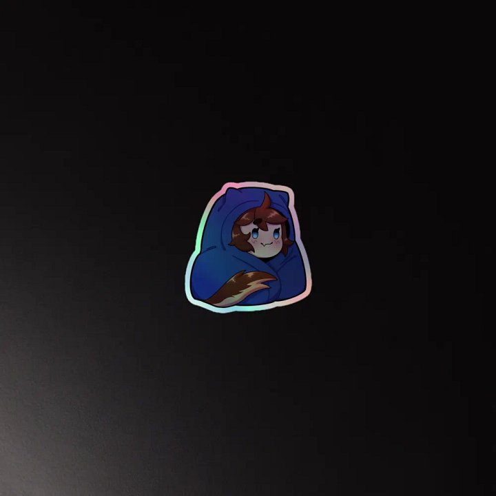 Wolfy Comfy Holo Sticker product image (2)