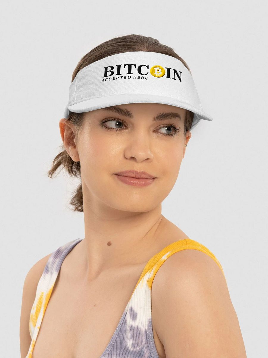 Bitcoin Accepted: Flexfit Visor product image (3)