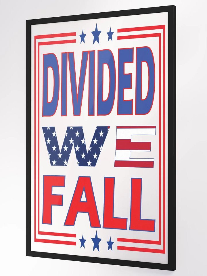Divided We Fall - USA - Framed High-Quality Matte Poster product image (1)