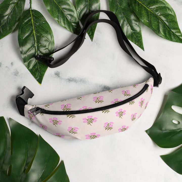 Alpine Cascade - Pink and Forest Green - Fanny Pack product image (1)