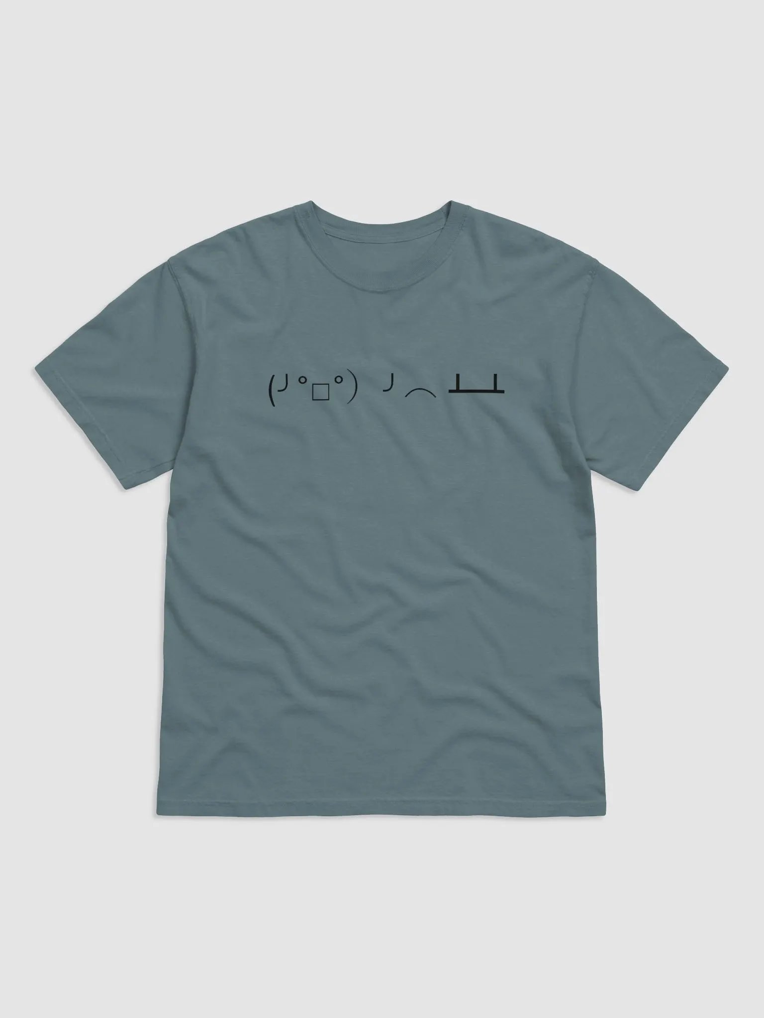 ASCII Face Table Flip T-Shirt product image (1)