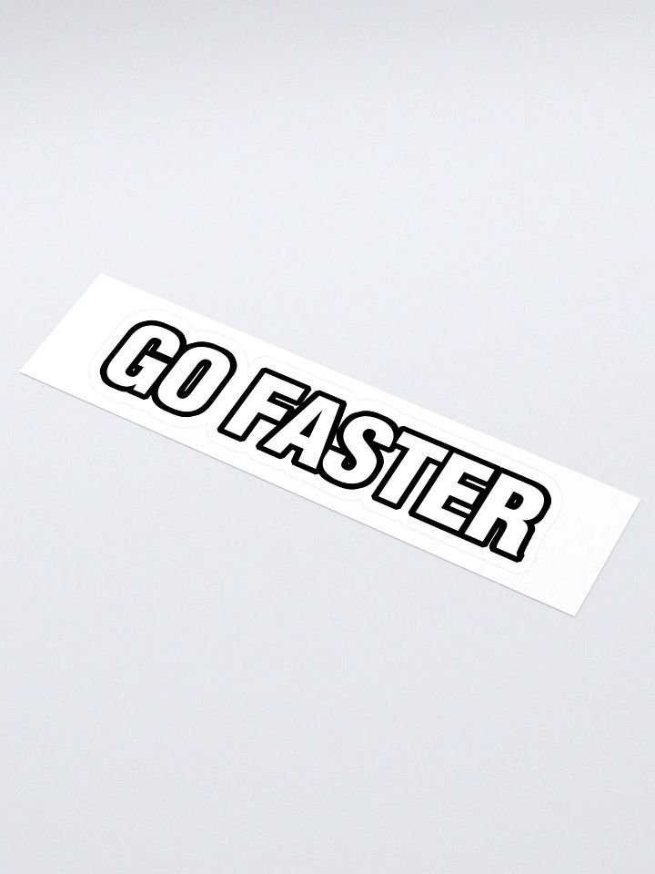 Go Faster - Long Sticker product image (1)