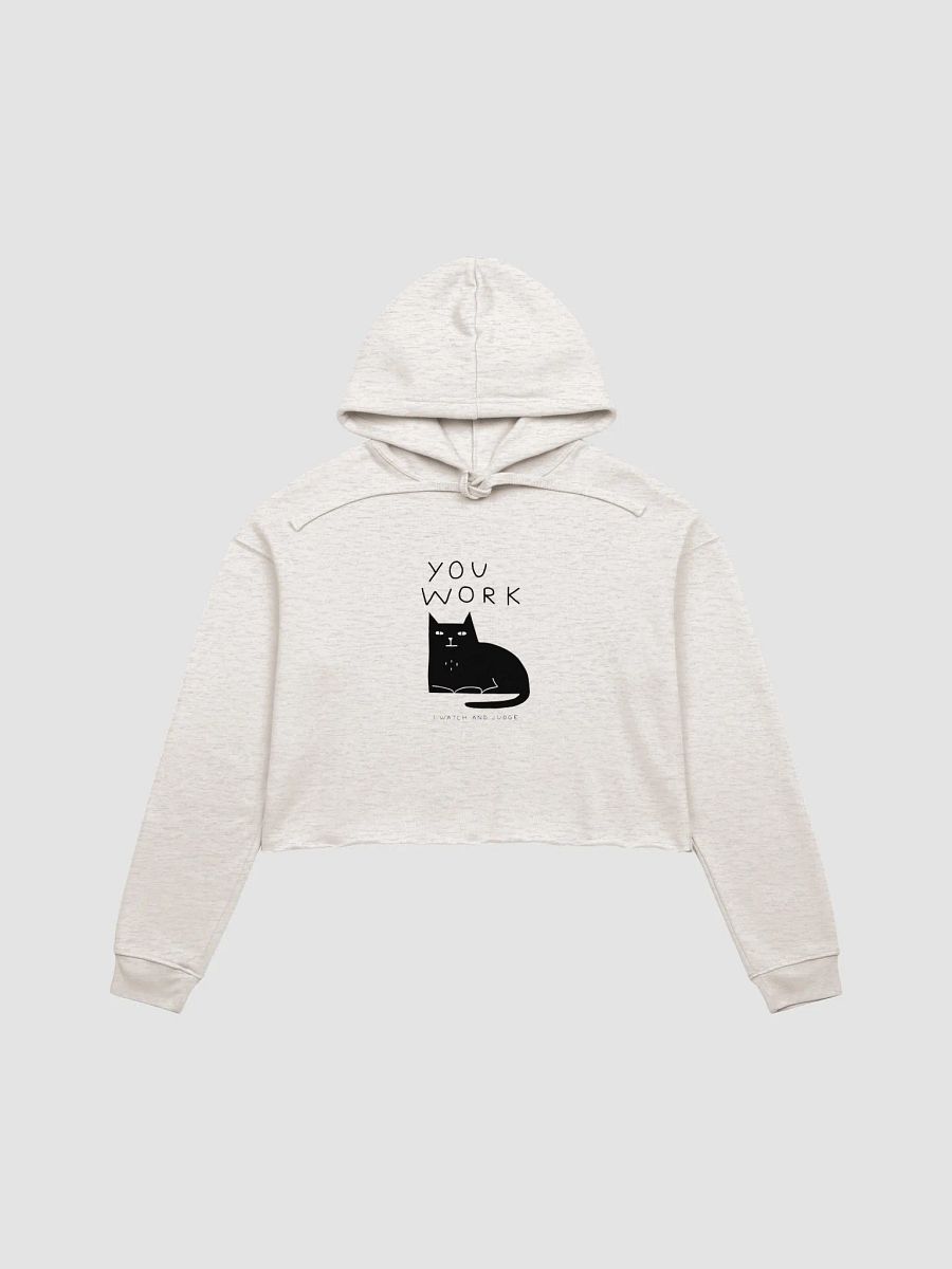 Judgmental Cat Crop Hoodie product image (3)