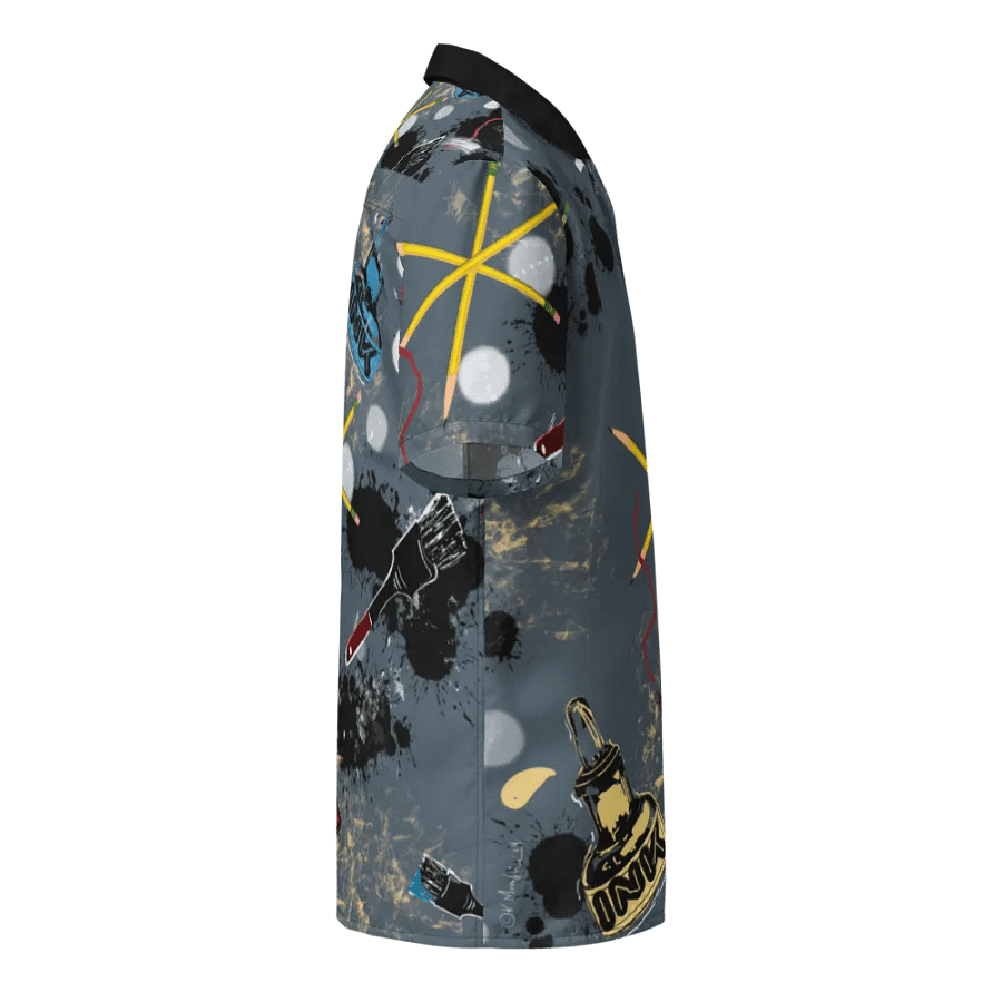 SplatterWear #6 Unisex Hawaiian Style Shirt/Steel product image (4)