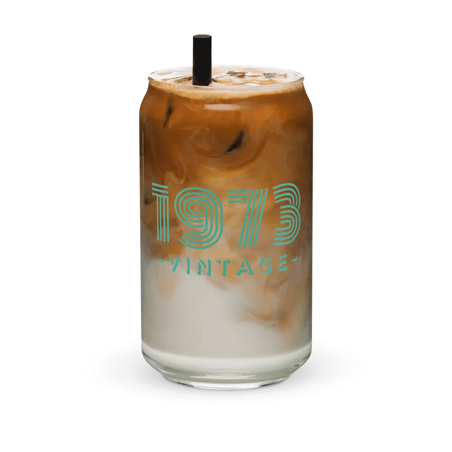 Vintage 1973 Can-Shaped Glass product image (6)