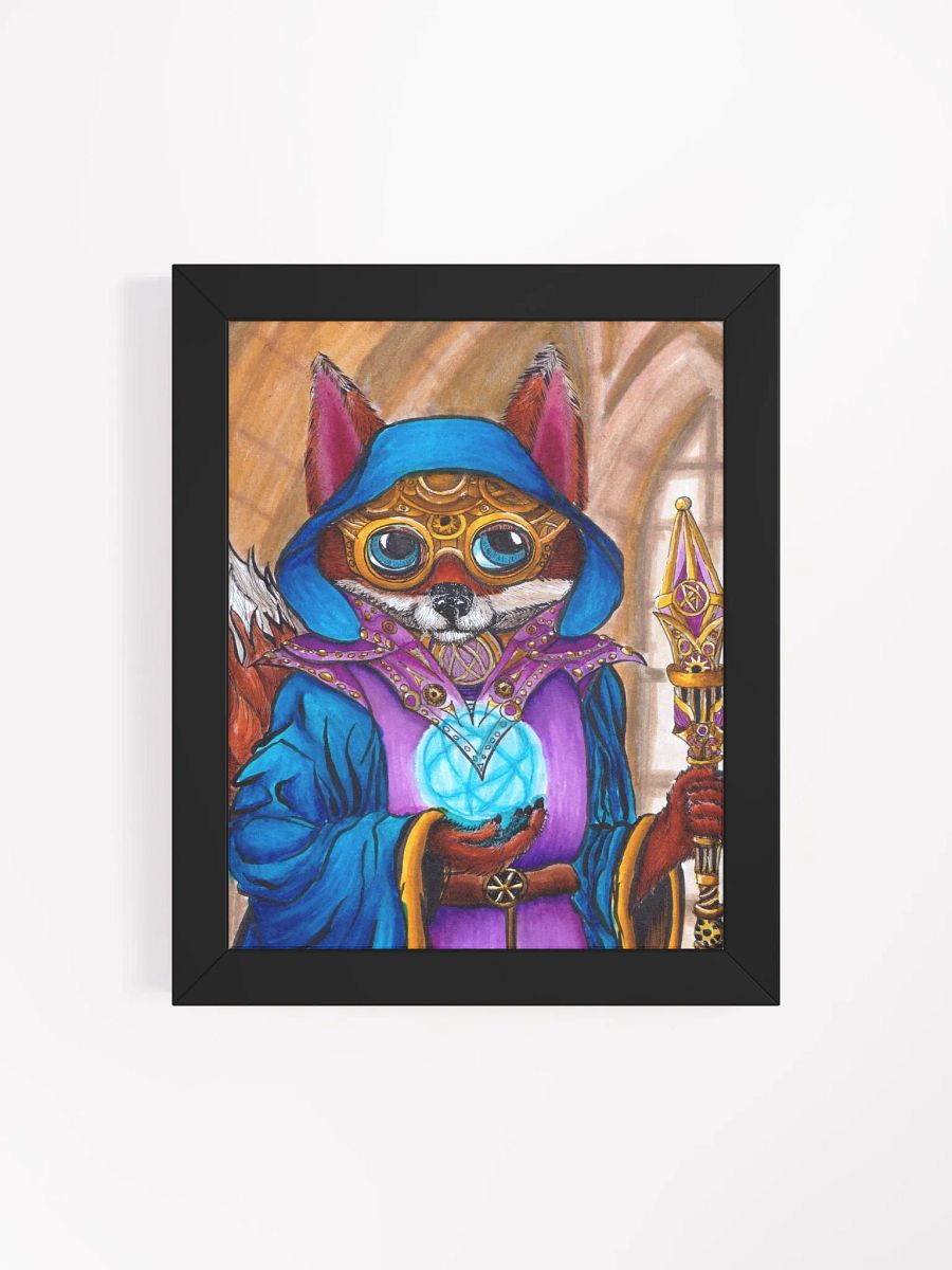 Steampunk Wizard Fox Framed Print product image (4)