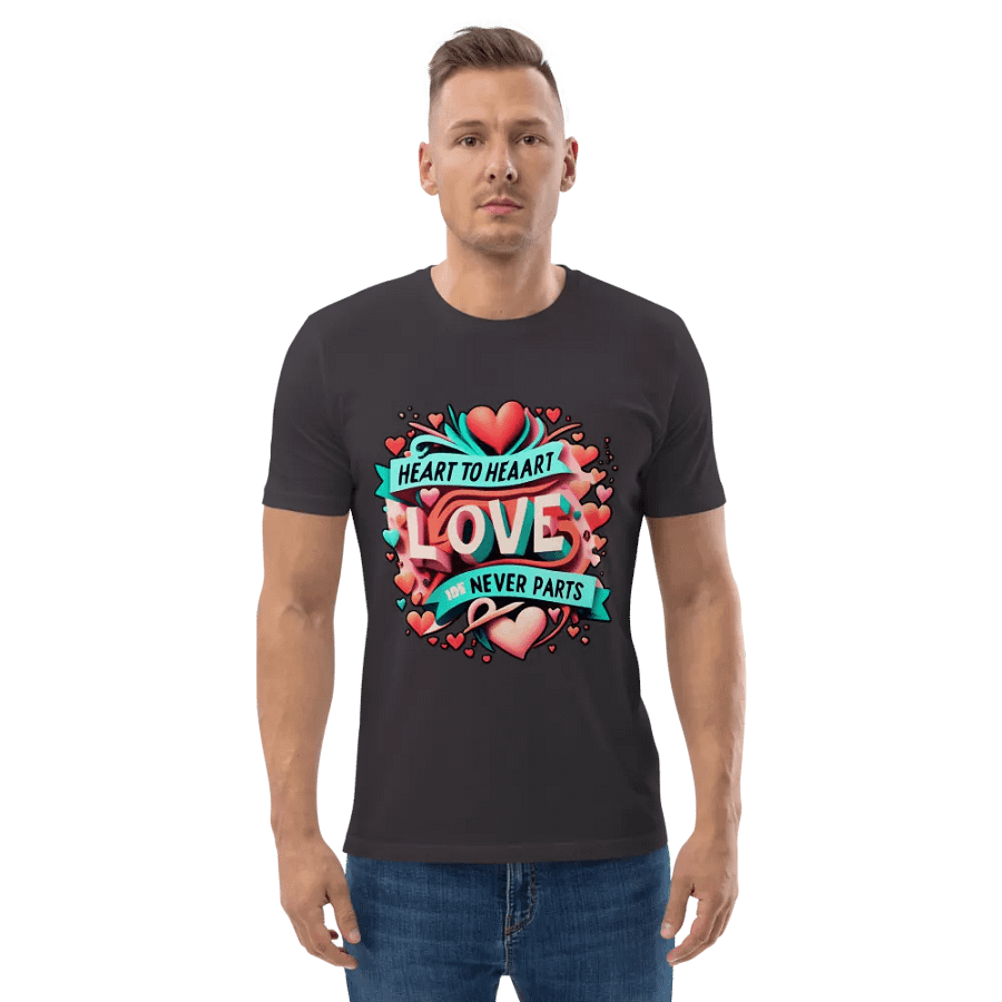 Heart to Heart, love never parts T-shirt product image (3)