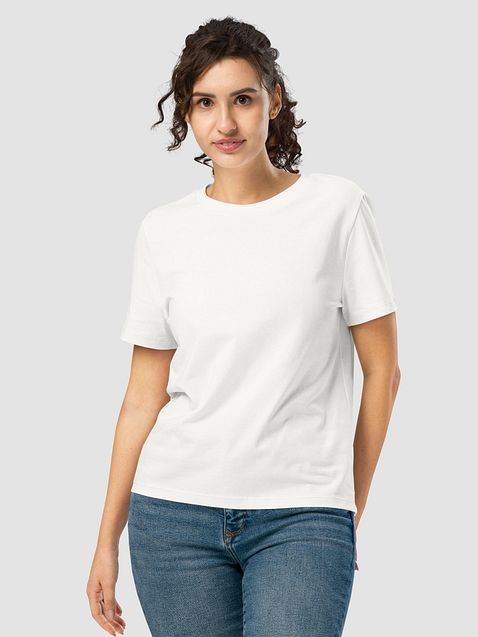 Photo showing Stanley/Stella Women's Organic Ribbed Neck T-Shirt