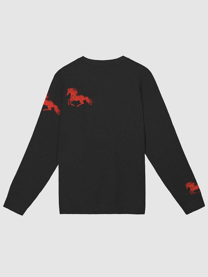 Maverick - RED - Minimal Black | Custom Knitted Crewneck Sweater - Classic Fit product image (2)