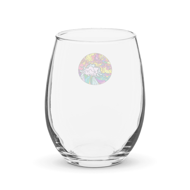 Vibrant Celebration Stemless Wine Glass - Wave at Sunset product image (2)