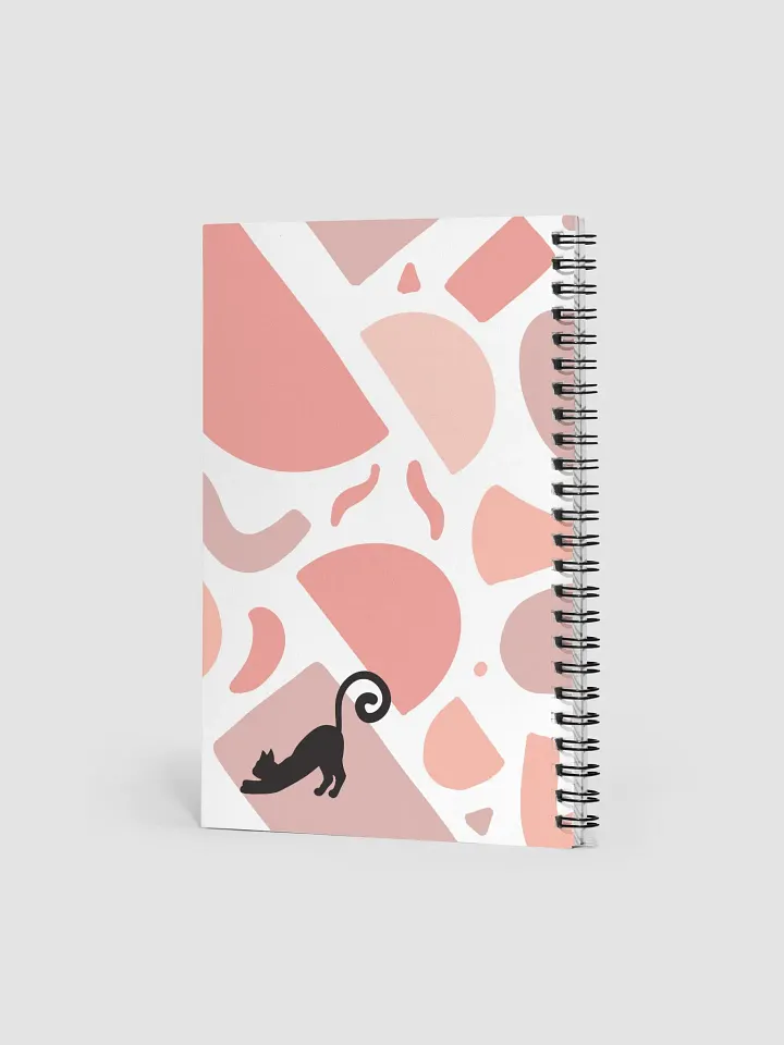Monogram Letter D Cat Lover Geometric Pinks Notebook product image (2)