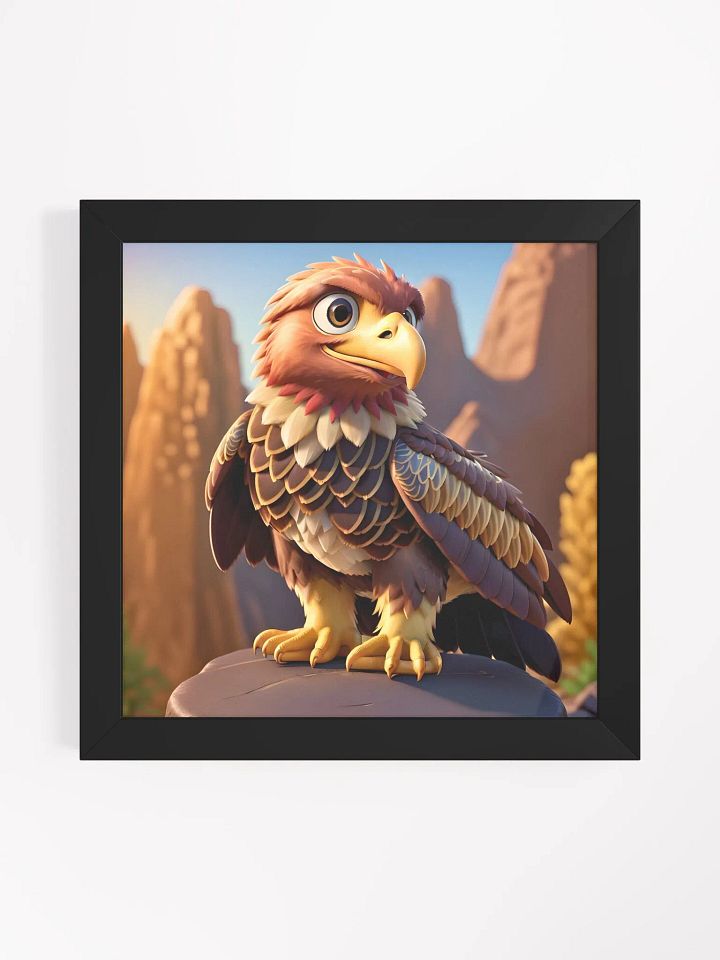 Endangered Species - Mexico - Golden Eagle Eco-Friendly Ayous Wood Framed Poster product image (1)