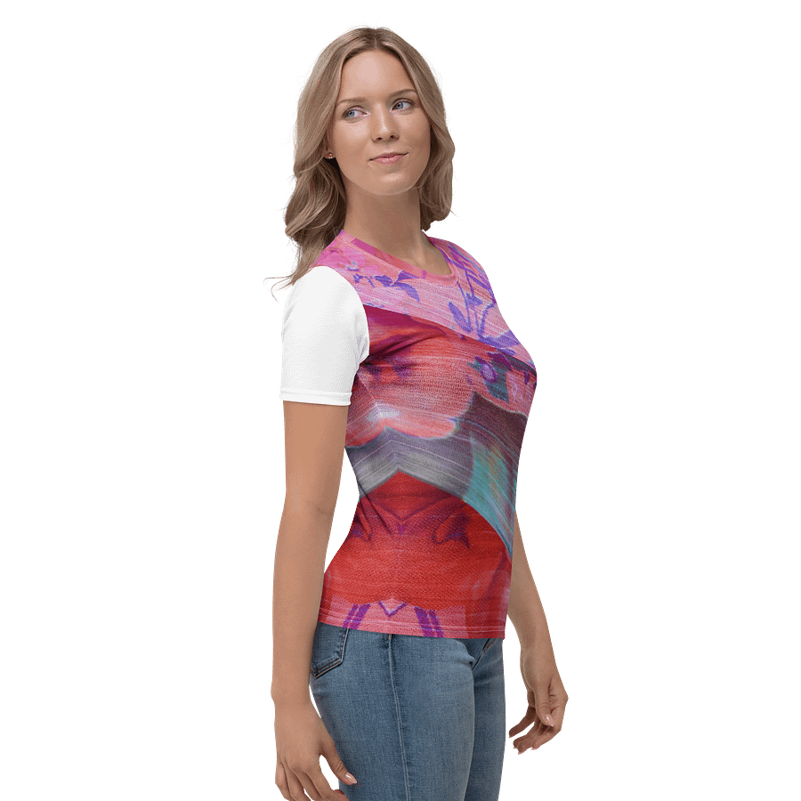 Paradise Breeze White Women's Print T-Shirt product image (4)