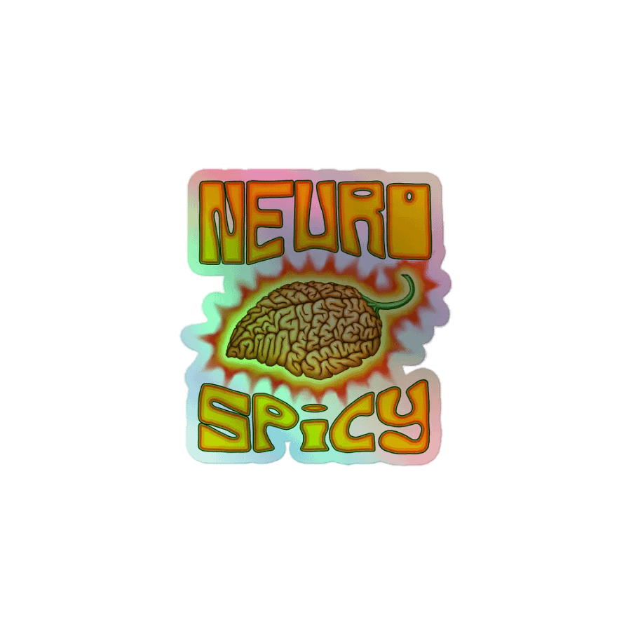 Neurospicy Holo Sticker product image (1)
