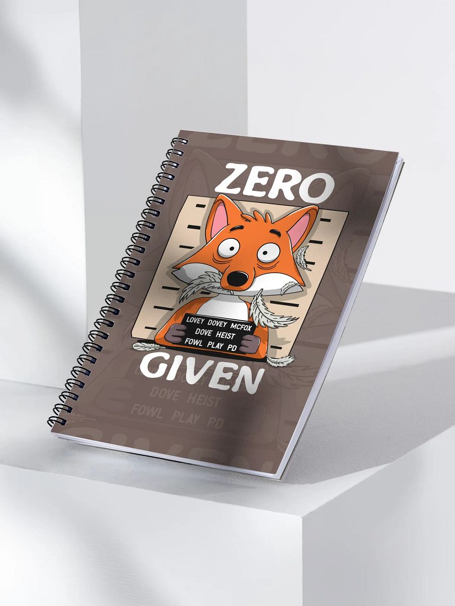 Zero Fox Given Funny Fox Notepad – Punny Animal Stationery for Sass, Notes & Laughs product image (3)