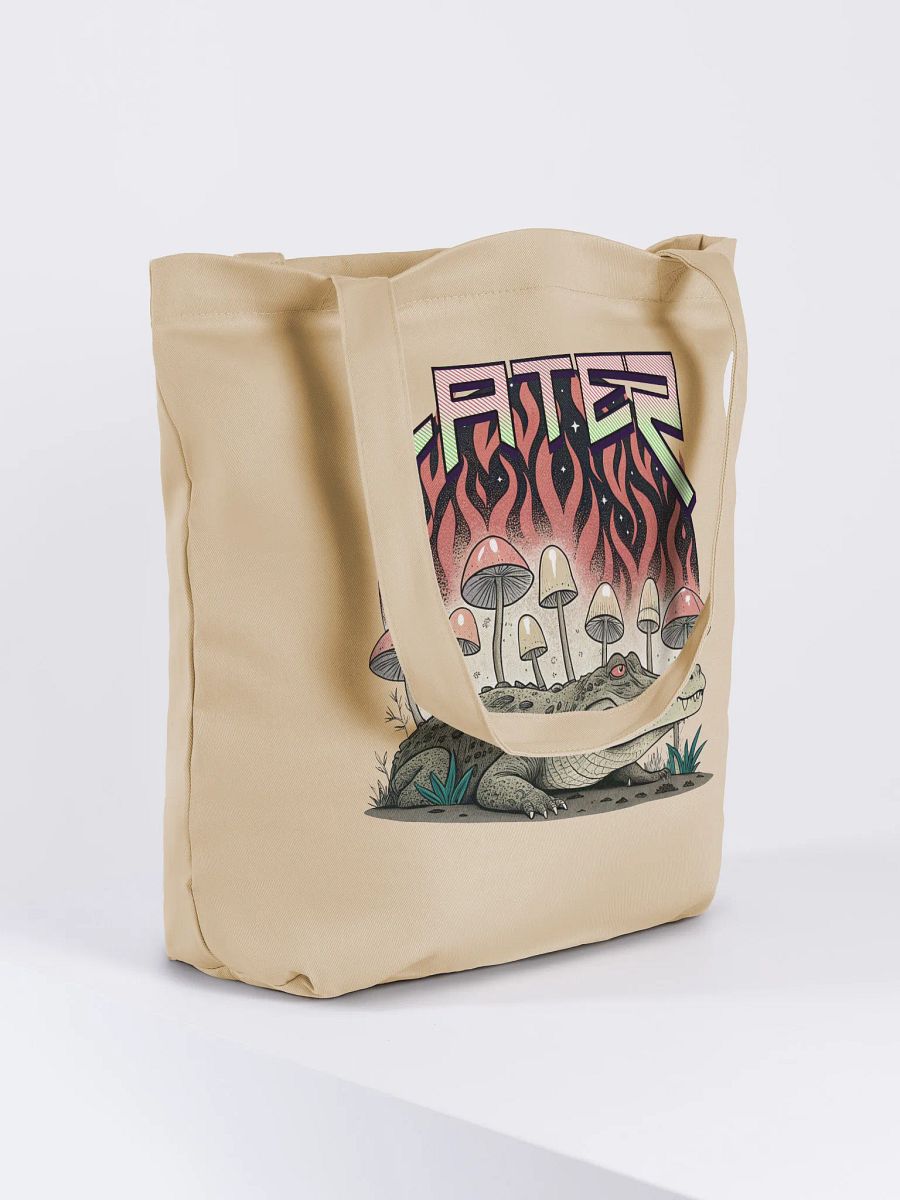 Later Alligator Mushroom Flaming Eco Tote product image (4)
